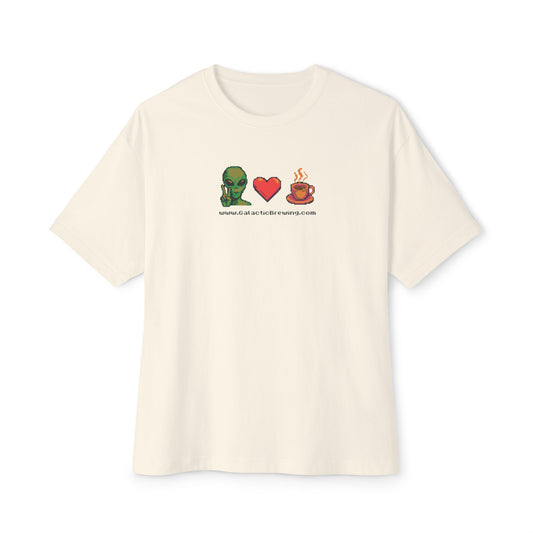 Peace Love and Coffee 8-bit - T‑Shirt