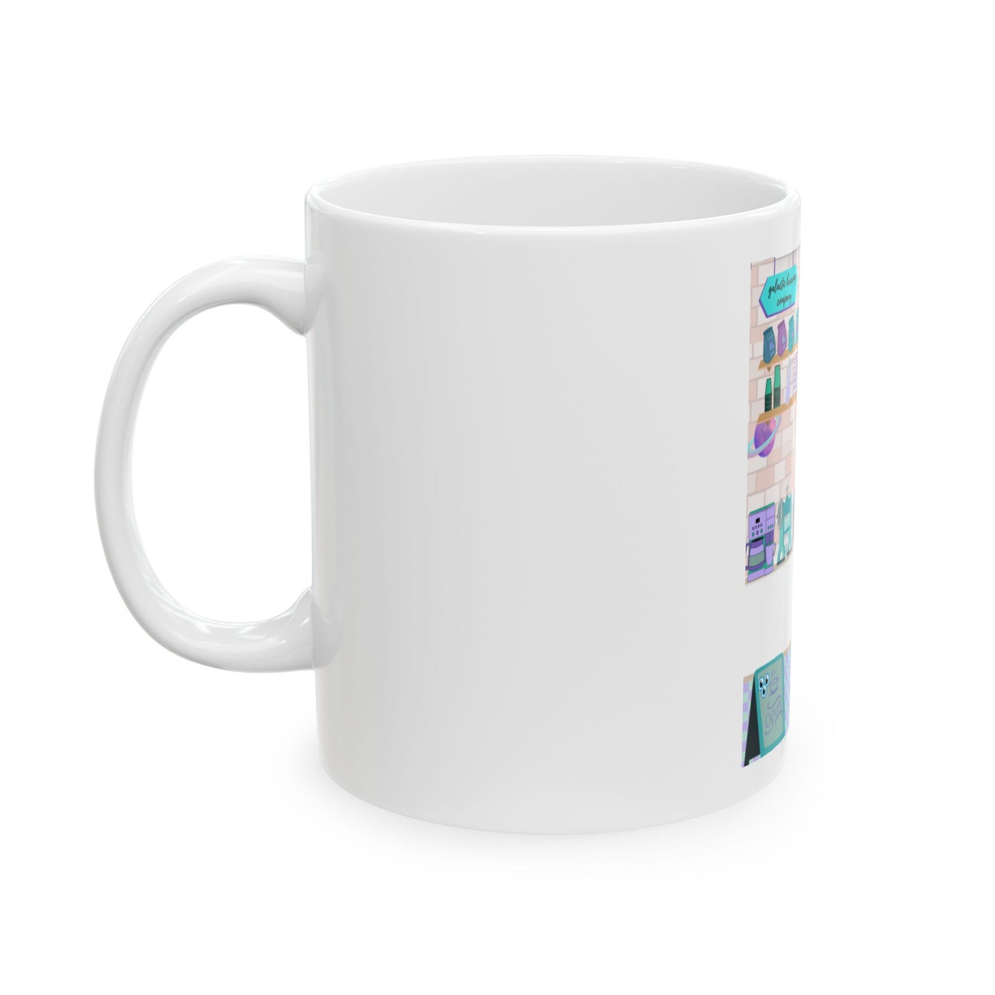 Galactic Coffee Shop Ceramic Mug - (11oz)