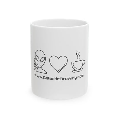 Peace Love and Coffee— Coffee Mug (11oz)