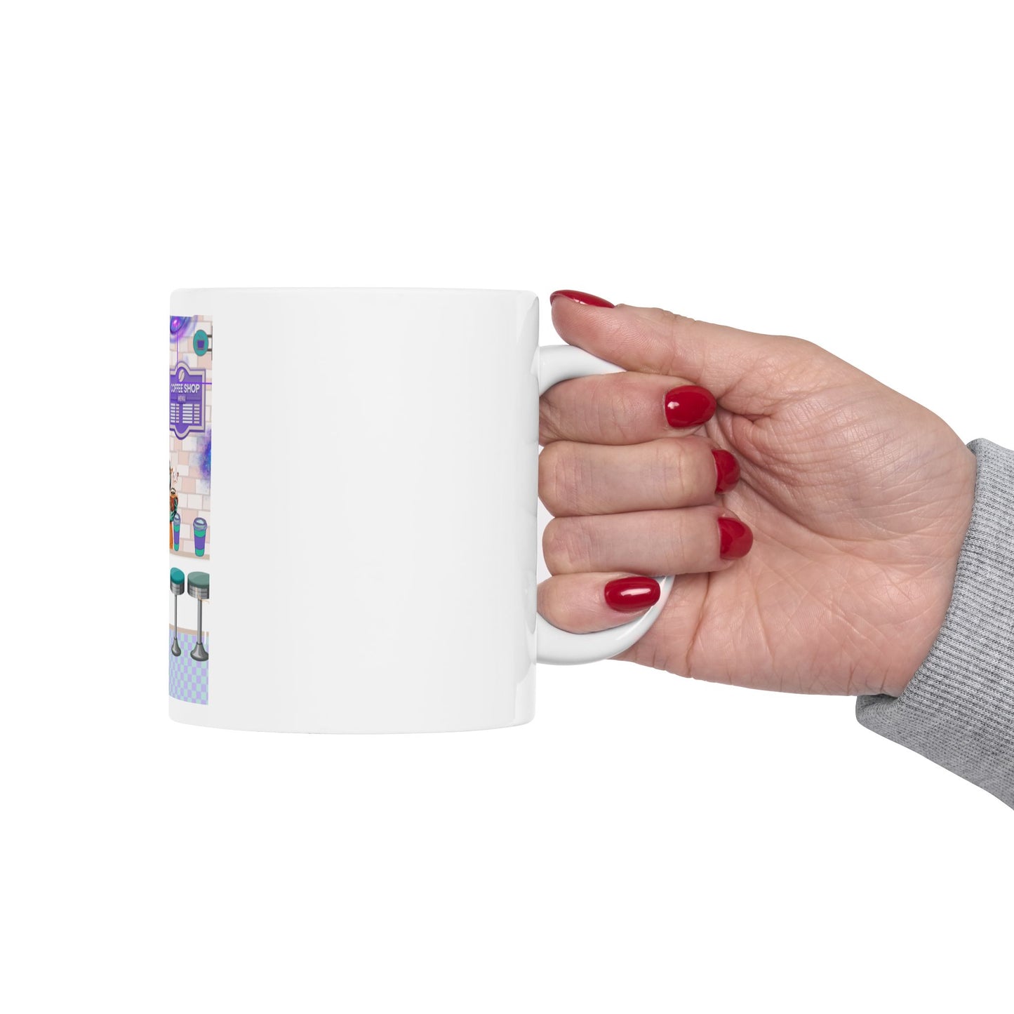 Galactic Coffee Shop Ceramic Mug - (11oz)