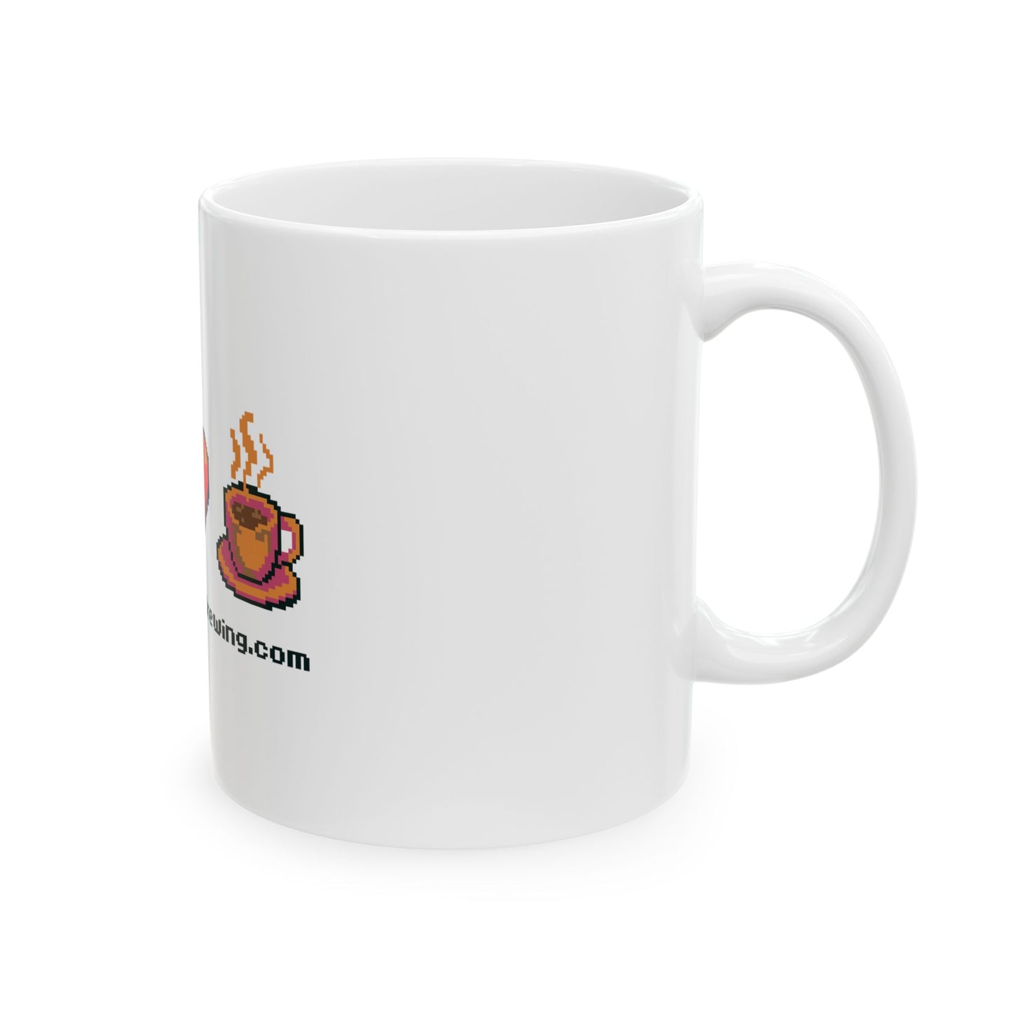 Peace Love and Coffee 8-bit— Coffee Mug (11oz)
